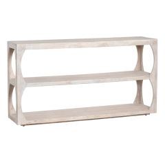 Simple 3 Tier Wood Sofa Table