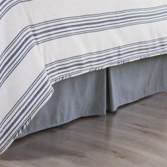 Simple Chambray Denim Bed Skirt