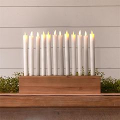 Simple Farmhouse Taper Candle Holder Centerpiece