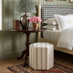 Simple Stripe Accent Ottoman