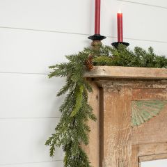 Simply Festive White Spruce and Hemlock Garland