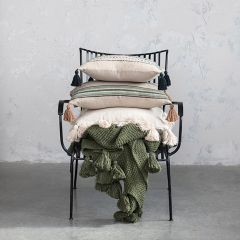 Sleek Black Metal Garden Chair