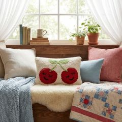 Smiling Cherries Hook Pillow