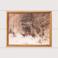 Snowy Forest Framed Wall Art