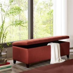 Soft Close Tufted Storage Bench