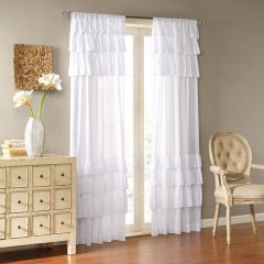 Southern Charms Ruffled Window Panel 50x63