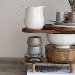 Speckled Stoneware Drink Pitcher