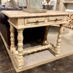Spool Legged Farmhouse Accent Table