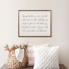 Spring Breathes New Life Framed Wall Art