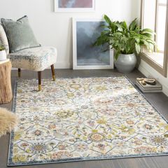Spring Floral Pattern Area Rug