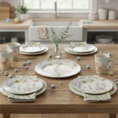 Spring Meadow Ceramic Canape Plate Set of 4