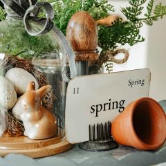 Spring Sayings Vintage Inspired Mini Flashcard Set of 8