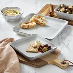 Square Stoneware Plate One of Each