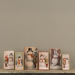 Stacking Boxes With Snowmen Set of 6