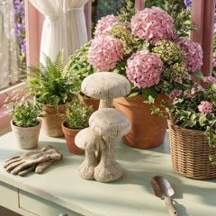 Standing Mushroom Trio Figure