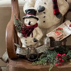 Standing Sparkling Snowman Figure 8.5 Inch