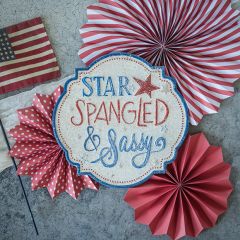 Star Spangled And Sassy Metal Sign