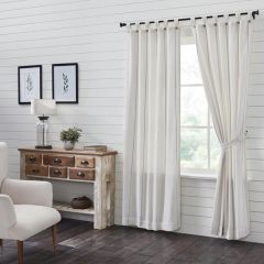 Stitched Button Tab Window Panel Set of 2