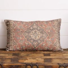 Stonewashed Medallion Cotton Slub Pillow