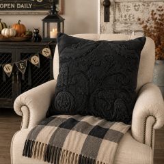 Stonewashed Textured Halloween Pillow