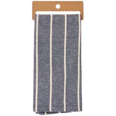 Striped Blue Cotton Kitchen Towel