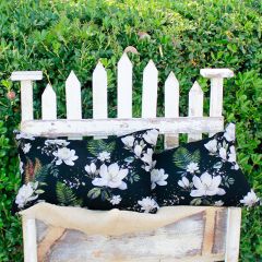 Summer Magnolia Floral Accent Pillow