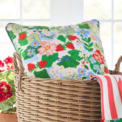 Summer Picnic Square Throw Pillow