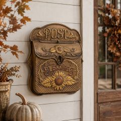 Sunflower Blessings Embossed Post Box