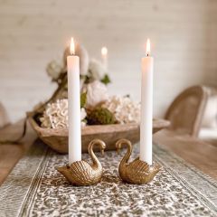 Swan Candle Holder Set of 2