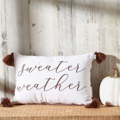 Sweater Weather Tasseled Accent Pillow