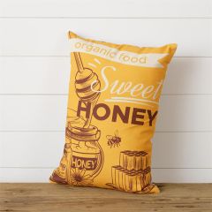 Sweet Honey Reversible Throw Pillow