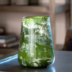 Swirled Marble Finish Vase Large