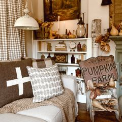 Swiss Cross Accent Pillow Brown