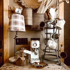 Tall Metal Glass Drying Rack