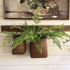 Tall Rattan Door Basket Set of 2