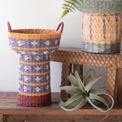 Tall Recycled Paper Rope Compote With Handles