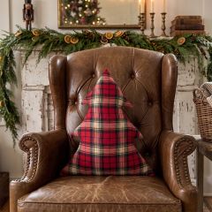 Tartan Plaid Tree Pillow