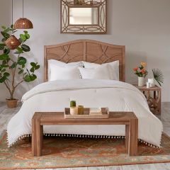 Tassel Trimmed Cotton Comforter Set