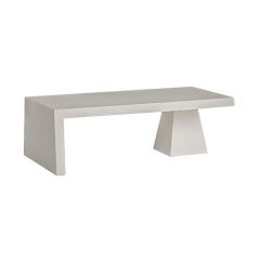 Textured Cement Obelisk Coffee Table | SHIPS FREE
