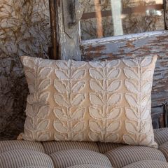 Textured Vine Rectangle Throw Pillow
