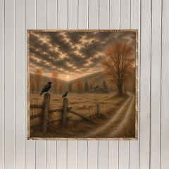 The Crow's Meadow Printed Canvas Wall Sign