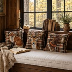 The Plaid Harvest Hook Pillow