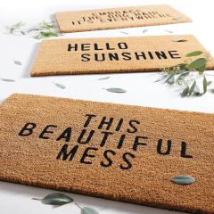 This Beautiful Mess Coir Doormat