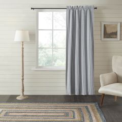 Ticking Stripe Blackout Curtain Panel 84 Inch