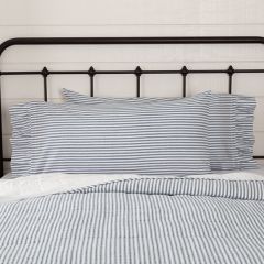 Ticking Stripe Pillow Case Set of 2 King
