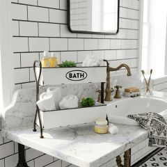 Tiered Metal Bath Organizer