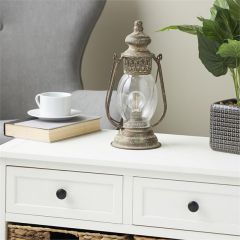 Timeless Accents Antiqued Lantern Lamp