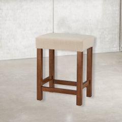 Traditional Saddle Stool Oatmeal 24 Inch