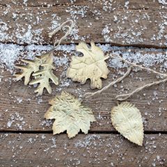 Tree Leaf Ornaments Set of 8