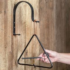 Triangle Dinner Bell With Mounting Bracket Set of 2